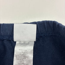 Load image into Gallery viewer, Girls Sprout, navy stretchy leggings, Inside leg: 33cm, FUC, size 2,  