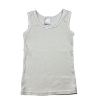 Load image into Gallery viewer, Girls Mango, white ribbed singlet top, GUC, size 4,  