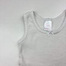 Load image into Gallery viewer, Girls Mango, white ribbed singlet top, GUC, size 4,  
