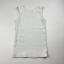 Load image into Gallery viewer, Girls Mango, white ribbed singlet top, GUC, size 4,  