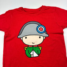 Load image into Gallery viewer, Boys red, cotton tee / top, light mark right shoulder, FUC, size 4,  