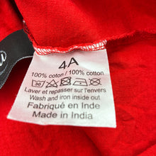Load image into Gallery viewer, Boys red, cotton tee / top, light mark right shoulder, FUC, size 4,  