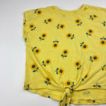 Load image into Gallery viewer, Girls Mango, floral cotton tie front top, GUC, size 8,  