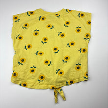 Load image into Gallery viewer, Girls Mango, floral cotton tie front top, GUC, size 8,  