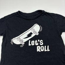 Load image into Gallery viewer, Boys Anko, black cotton tee / top, skateboard, EUC, size 2,  
