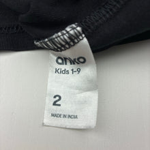 Load image into Gallery viewer, Boys Anko, black cotton tee / top, skateboard, EUC, size 2,  
