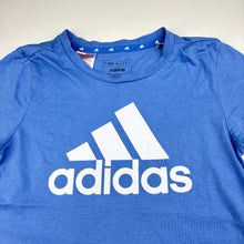 Load image into Gallery viewer, Girls Adidas, blue cotton sports / activewear top, GUC, size 11-12,  