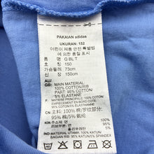 Load image into Gallery viewer, Girls Adidas, blue cotton sports / activewear top, GUC, size 11-12,  