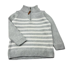 Load image into Gallery viewer, Boys Milkshake, kintted cotton sweater / jumper, discolouration on back, FUC, size 4,  