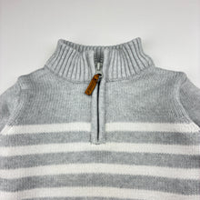 Load image into Gallery viewer, Boys Milkshake, kintted cotton sweater / jumper, discolouration on back, FUC, size 4,  