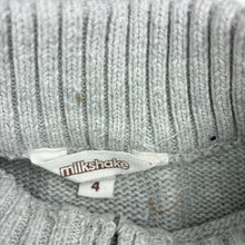 Load image into Gallery viewer, Boys Milkshake, kintted cotton sweater / jumper, discolouration on back, FUC, size 4,  