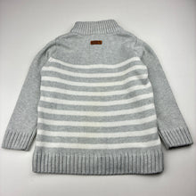 Load image into Gallery viewer, Boys Milkshake, kintted cotton sweater / jumper, discolouration on back, FUC, size 4,  