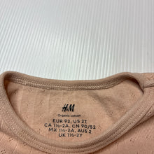 Load image into Gallery viewer, Girls H&amp;M, organic pointelle cotton bodysuit / romper, FUC, size 2,  