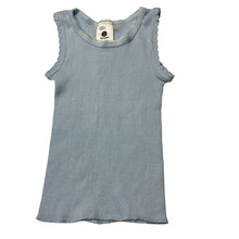 Load image into Gallery viewer, Unisex Dymples, blue ribbed cotton singlet top, GUC, size 0000,  
