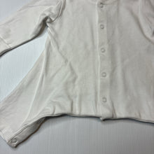 Load image into Gallery viewer, Unisex Next, white cotton hip dysplasia romper, EUC, size 00,  