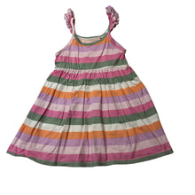 Load image into Gallery viewer, Girls Mango, striped cotton summer dress, EUC, size 4, L: 53cm