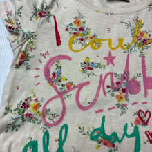 Load image into Gallery viewer, Girls Next, floral cotton tee / top, FUC, size 4-5,  