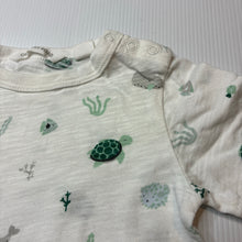 Load image into Gallery viewer, Unisex Country Road, cotton tee / top, sea creatures, EUC, size 000,  