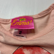 Load image into Gallery viewer, Girls The Wiggles, Emma Christmas cotton tee / top, FUC, size 2,  