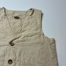 Load image into Gallery viewer, Boys H&amp;M, cotton lined linen/cotton waistcoat / vest, GUC, size 1,  
