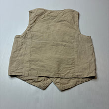 Load image into Gallery viewer, Boys H&amp;M, cotton lined linen/cotton waistcoat / vest, GUC, size 1,  