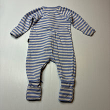 Load image into Gallery viewer, Unisex Bonds, striped zip wondersuit / zippy / romper, FUC, size 000,  