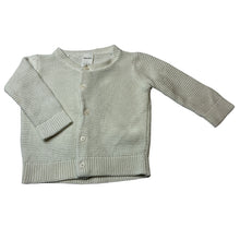 Load image into Gallery viewer, Girls Baby Berry, knitted cotton cardigan, marks back sleeves, FUC, size 1,  