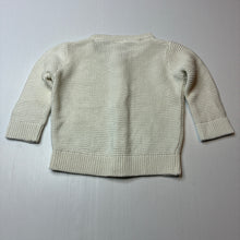 Load image into Gallery viewer, Girls Baby Berry, knitted cotton cardigan, marks back sleeves, FUC, size 1,  