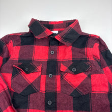 Load image into Gallery viewer, Boys Clothing &amp; Co, checked flannel cotton long sleeve shirt, EUC, size 7,  