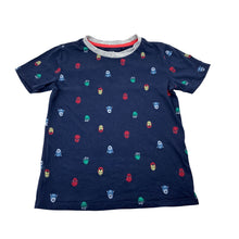 Load image into Gallery viewer, Boys Marvel, superheroes navy cotton tee / top, GUC, size 5,  