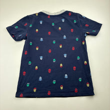Load image into Gallery viewer, Boys Marvel, superheroes navy cotton tee / top, GUC, size 5,  