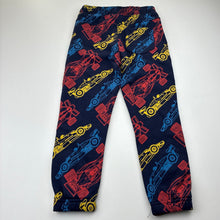 Load image into Gallery viewer, Boys Tu, cotton track pants, racing cars, Inside leg: 39cm, EUC, size 3-4,  