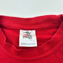 Load image into Gallery viewer, Unisex red, cotton tee / top, Bondi Beach, GUC, size 4,  