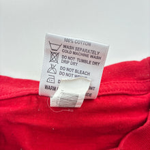 Load image into Gallery viewer, Unisex red, cotton tee / top, Bondi Beach, GUC, size 4,  