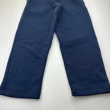 Load image into Gallery viewer, Unisex PICKLES, fleece lined navy track pants, Inside leg: 50cm, EUC, size 5,  