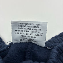 Load image into Gallery viewer, Unisex PICKLES, fleece lined navy track pants, Inside leg: 50cm, EUC, size 5,  