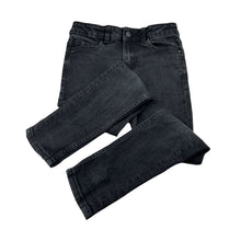 Load image into Gallery viewer, Unisex Target, black stretch denim jeans, adjustable, Inside leg: 52.5cm, FUC, size 7,  