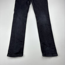 Load image into Gallery viewer, Unisex Target, black stretch denim jeans, adjustable, Inside leg: 52.5cm, FUC, size 7,  