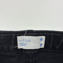 Load image into Gallery viewer, Unisex Target, black stretch denim jeans, adjustable, Inside leg: 52.5cm, FUC, size 7,  