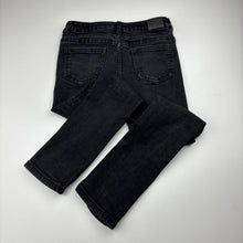 Load image into Gallery viewer, Unisex Target, black stretch denim jeans, adjustable, Inside leg: 52.5cm, FUC, size 7,  