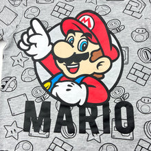 Load image into Gallery viewer, Boys Nintendo, Super Mario grey marle tee / top, GUC, size 4,  