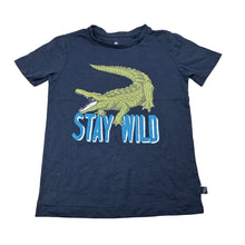 Load image into Gallery viewer, Boys Target, navy organic cotton tee / top, crocodile, EUC, size 4,  