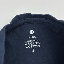Load image into Gallery viewer, Boys Target, navy organic cotton tee / top, crocodile, EUC, size 4,  
