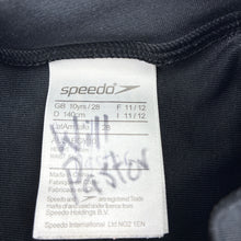 Load image into Gallery viewer, Boys Speedo, ENDURANCE + long sleeve rashie / swim top, pilling on sleeves, FUC, size 10,  