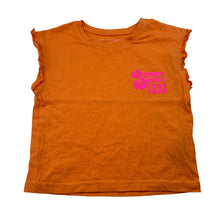 Load image into Gallery viewer, Girls Primark, orange cotton tee / top, FUC, size 4-5,  
