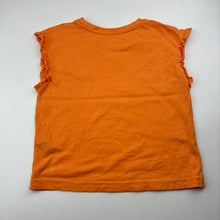 Load image into Gallery viewer, Girls Primark, orange cotton tee / top, FUC, size 4-5,  