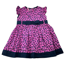Load image into Gallery viewer, Girls POIM, animal print cotton dress, wash fade, FUC, size 2-3, L: 44cm