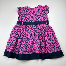 Load image into Gallery viewer, Girls POIM, animal print cotton dress, wash fade, FUC, size 2-3, L: 44cm