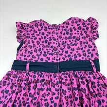 Load image into Gallery viewer, Girls POIM, animal print cotton dress, wash fade, FUC, size 2-3, L: 44cm