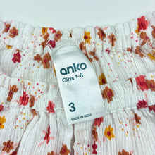 Load image into Gallery viewer, Girls Anko, lightweight crinkle cotton long sleeve top, marks on cuffs, FUC, size 3,  